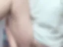 Fucking standing up with a dildo
