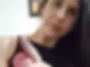 Eva sucks a big dildo and fucks her sweet pussy