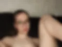 Baby girl is trying to insert such a huge dildo into her ass for the first time