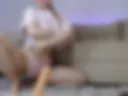 Sloppy deep blowjob with huge dildo and cum milk in my mouth! then fuck and streach oiled pussy with 4 fingers
