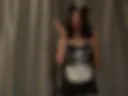 Maid costume, dildo masturbation with oiled legs, riding a dildo with a butt plug, squirting