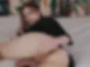 playing with a dildo,creamy pussy