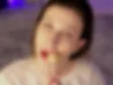 Naughty lollipop and sexual eye contact 13