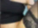 ass plug! black stokings! masrurbate and dance in oil naked