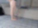 MINISKIRT WITH NO PANTIE! LONG LEGS AND DOGGY! SHOW BOOBS