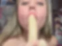 Masturbating sit on my gaming pink chair until squirt on doggy