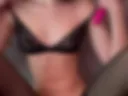 caresses with a vibrator