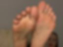 Red pedicure