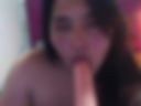 sucking dildo before getting dressed