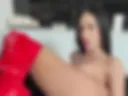 Red Boots and Red Dildo