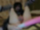 Anal sex with a very large tentacle dildo