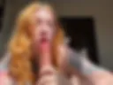 Sloppy blowjob with big dildo makes me wet