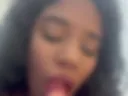 Licking and sucking dildo