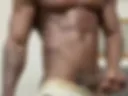 my hot milk sliding down my big black cock