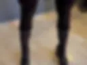 Christie masturbates her cock