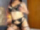 in black lingerie