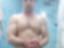 In the shower, full bathing and playing with a dick and showing ass