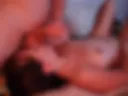 sweet licks balls, cum on tits