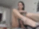 Fetish video, sandals with thin straps, bare legs