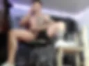 masturbating and smoking a cigarette with my submissive on the floor