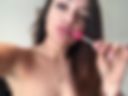 Playing with my lollipop at the pussy and sucking it after