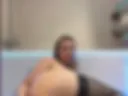 fingering ass naked only in black stokings