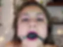 Gag and saliva running