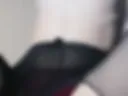black nylon and shaved pussy