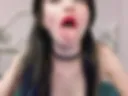 AHEGAO DROOLING WITH BLACK HAIR