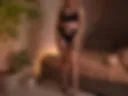 Little striptease and sloppy blowjob