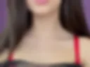 Red lipstick, red bra
