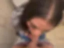 Blowjob at toilet