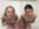 Girls enjoying cum on their faces