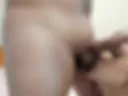 Testicle licking
