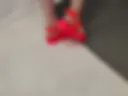 Naked on the street I cum from fingers, I walk with a plug in my ass in the entrance