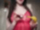 Blowjob with banana and ice cream