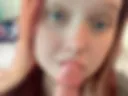 Sit dildo close up and large eyes
