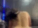 on top of the dick with the ass to the camera