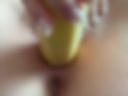 Fuck pussy with banana
