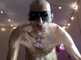 Blowing you a kiss in a golden glow