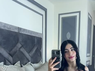 Seducing in front of the mirror