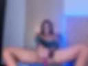 Enjoying Dildo Deep in Pussy