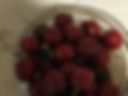 juicy ripe berry with a cleavage