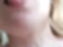 Panties in mouth