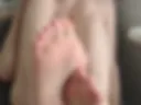 Feet close, pussy flowing close, asshole close, fisting, tongue sticking out close