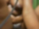 Masturbating with wet pussy.  Dildo fucking