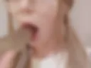 Blowjob video - I love to suck my big dildo mm... - part2 - LOOK FULL VERSION!