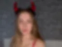 The cute little devil is being naughty