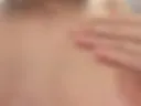 caresses with soap under running water