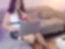 Secretary Viola fucks her pussy with a 27 cm dildo in various positions. She fucks her ass with a glass dildo. Tits massage with lotion.